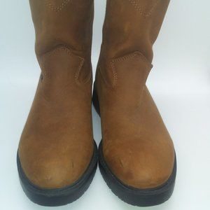 Justin Juniors Youth Western Work Boots Size 1.5 D